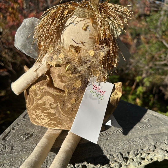 Woof & Poof golden angel with tag - Picture 3 of 8